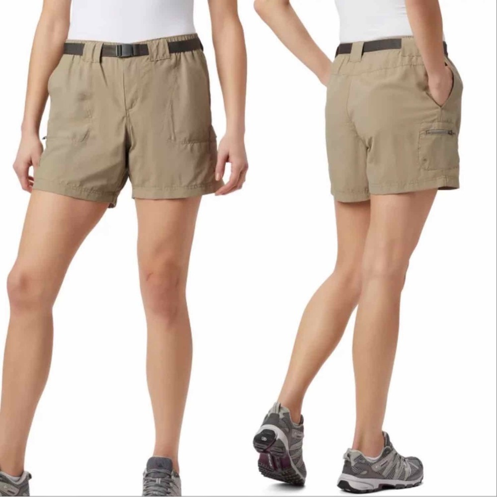 WOMEN COLUMBIA HIKING SHORTS WITH BELT XS